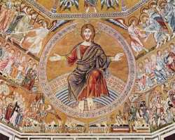 Христос Пантократор и Страшный суд. Италия, 1300 г. Мозаика в Баптистерии Сан Джованни во Флоренции